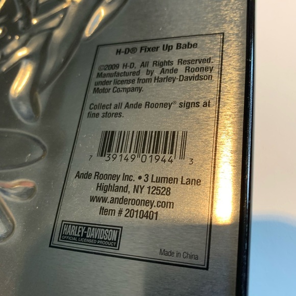 Retro Harley-Davidson Motorcycles Metal Sign  Mechanic Pin-Up Limited Edition - Picture 5 of 6